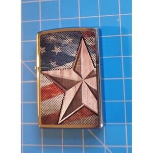 Zippo America Flag Lighter, New And Ununused